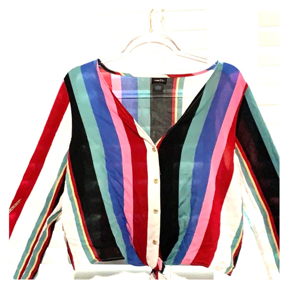 Button down crop top.